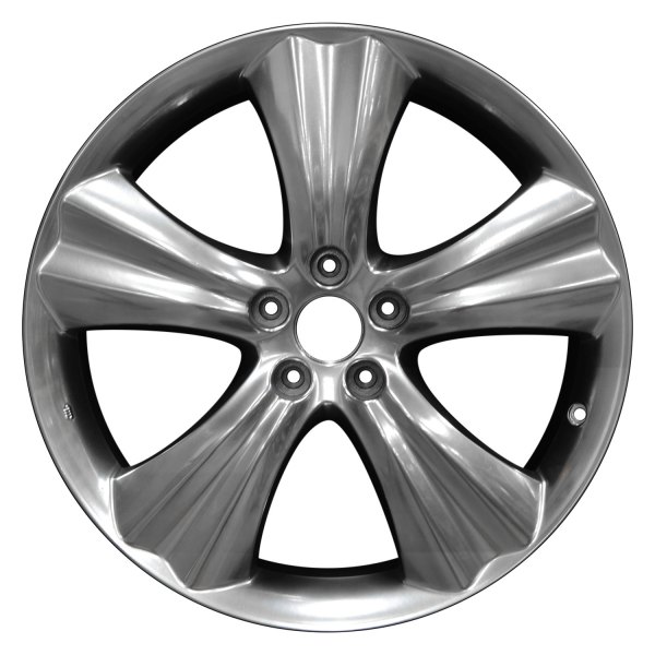 Perfection Wheel® - 20 x 8 5-Spoke Hyper Bright Smoked Silver Full Face Bright Alloy Factory Wheel (Refinished)