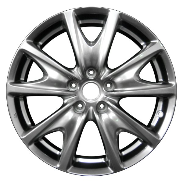 Perfection Wheel® - 18 x 8.5 5 Y-Spoke Hyper Bright Smoked Silver Full Face Alloy Factory Wheel (Refinished)