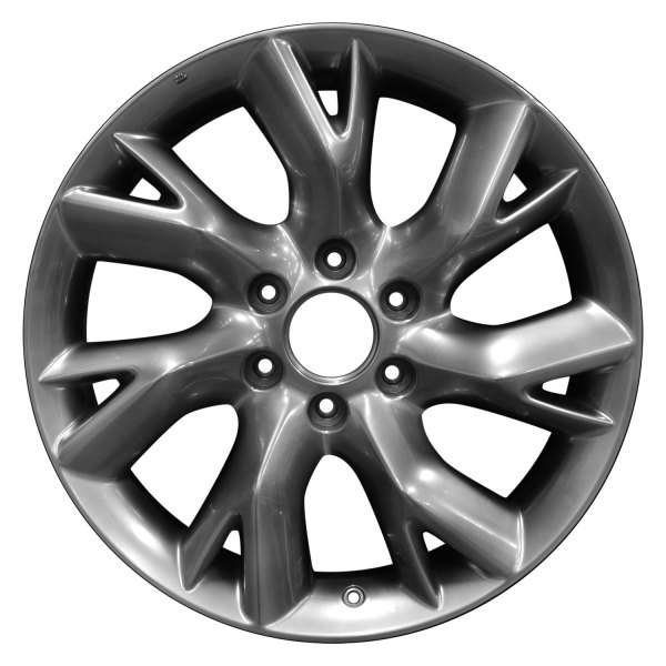 Perfection Wheel® - 20 x 8 7 Y-Spoke Hyper Bright Smoked Silver Full Face Alloy Factory Wheel (Refinished)