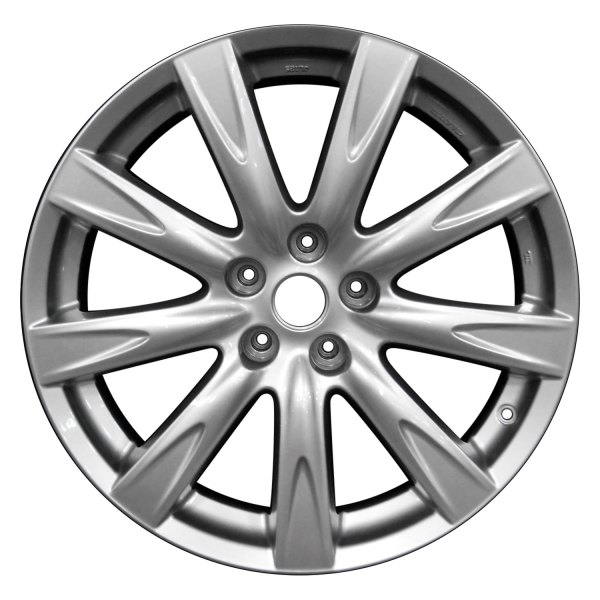 Perfection Wheel® - 19 x 8.5 9 I-Spoke Black Primer with Fine Bright Silver Full Face Alloy Factory Wheel (Refinished)