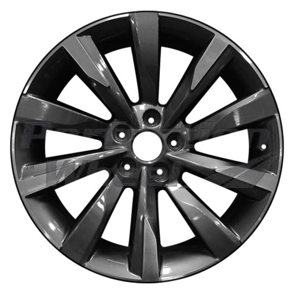 Perfection Wheel® - 19 x 9 10 Turbine-Spoke Dark Charcoal Machined Alloy Factory Wheel (Refinished)