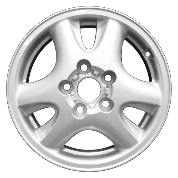 Perfection Wheel® - 15 x 6 3 V-Spoke Bright Fine Metallic Silver Machine Before Painting Alloy Factory Wheel (Refinished)