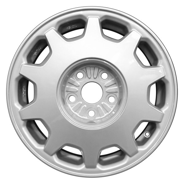 Perfection Wheel® - 16 x 7 10-Slot Bright Fine Silver Full Face Alloy Factory Wheel (Refinished)