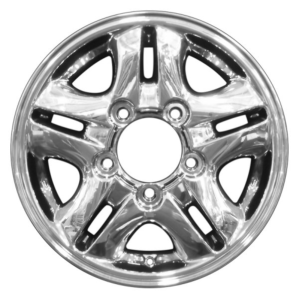 Perfection Wheel® - 16 x 8 Double 5-Spoke PVD Bright Full Face Alloy Factory Wheel (Refinished)