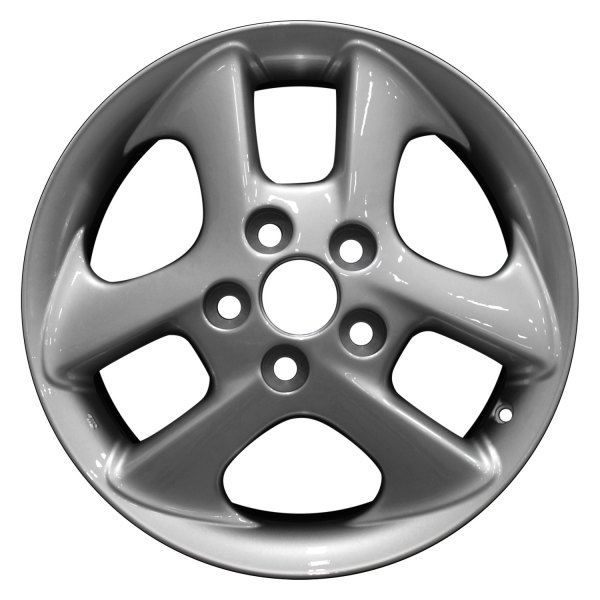 Perfection Wheel® - 16 x 6 3 V-Spoke Bright Fine Silver Full Face Alloy Factory Wheel (Refinished)