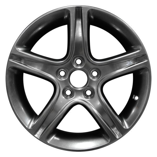 Perfection Wheel® - 17 x 7 5-Spoke Hyper Bright Smoked Silver Full Face Alloy Factory Wheel (Refinished)