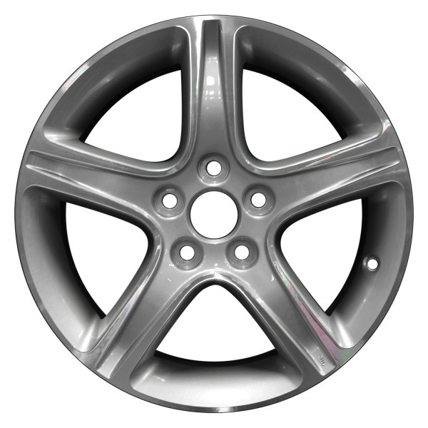 Perfection Wheel® - 17 x 7 5-Spoke Medium Silver Machined Alloy Factory Wheel (Refinished)