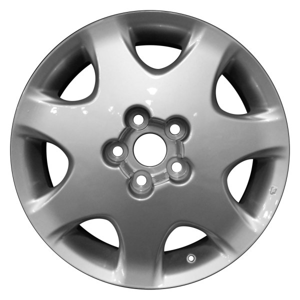 Perfection Wheel® - 17 x 7.5 7-Slot Bright Medium Silver Full Face Alloy Factory Wheel (Refinished)