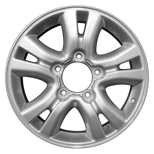 Perfection Wheel® - 18 x 8 Double 5-Spoke Bright Fine Silver Full Face Alloy Factory Wheel (Refinished)