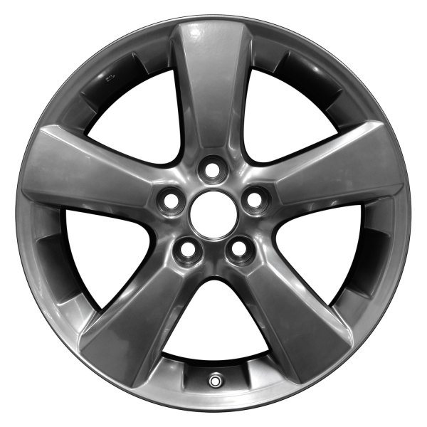 Perfection Wheel® - 18 x 7 5-Spoke Hyper Bright Smoked Silver Full Face Bright Alloy Factory Wheel (Refinished)