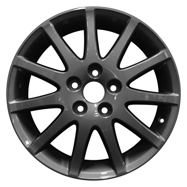 Perfection Wheel® - 17 x 7 11 I-Spoke Dark Metallic Charcoal Full Face Alloy Factory Wheel (Refinished)