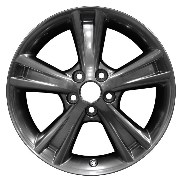 Perfection Wheel® - 18 x 7 5-Spoke Hyper Bright Smoked Silver Full Face Alloy Factory Wheel (Refinished)