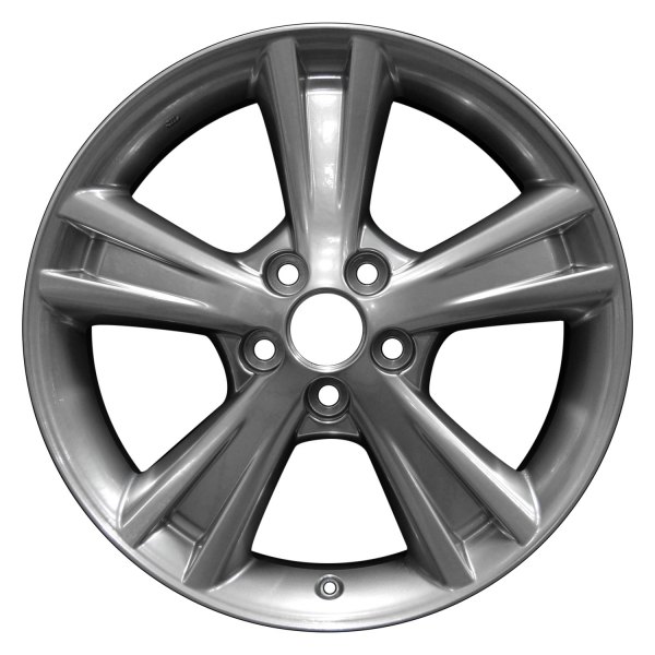 Perfection Wheel® - 18 x 7 5-Spoke Hyper Sparkle Silver Gray Base Full Face Alloy Factory Wheel (Refinished)
