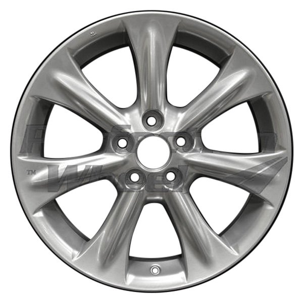 Perfection Wheel® - 18 x 7 7 I-Spoke Hyper Bright Mirror Silver Full Face Alloy Factory Wheel (Refinished)