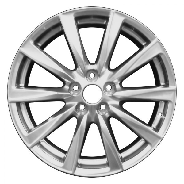 Perfection Wheel® - 19 x 8 10 I-Spoke Hyper Dark Smoked Silver Full Face Alloy Factory Wheel (Refinished)