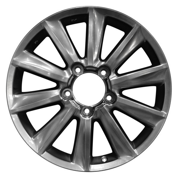 Perfection Wheel® - 20 x 8.5 10 Turbine-Spoke Hyper Bright Smoked Silver Full Face Alloy Factory Wheel (Refinished)