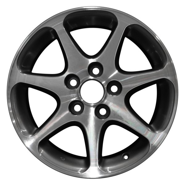 Perfection Wheel® - 16 x 7.5 7 I-Spoke Dark Brown Metallic Charcoal Machined Alloy Factory Wheel (Refinished)