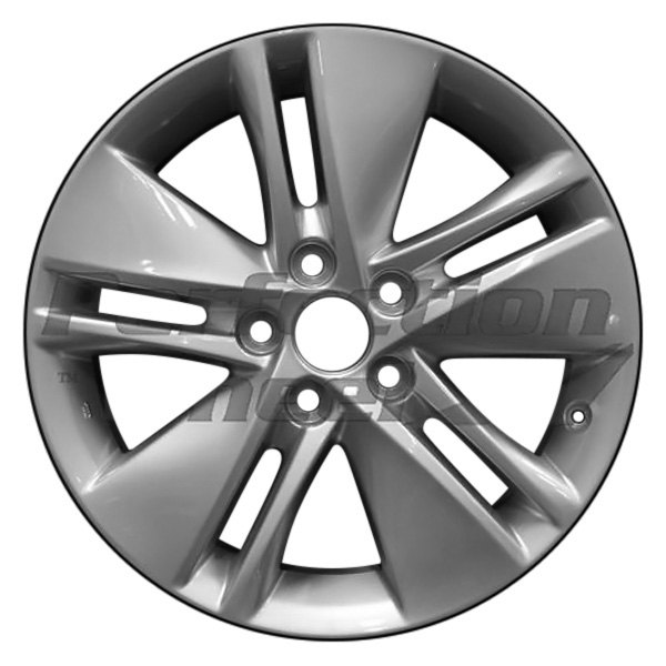 Perfection Wheel® - 17 x 7 5 Double Turbine-Spoke Fine Bright Silver Full Face Alloy Factory Wheel (Refinished)