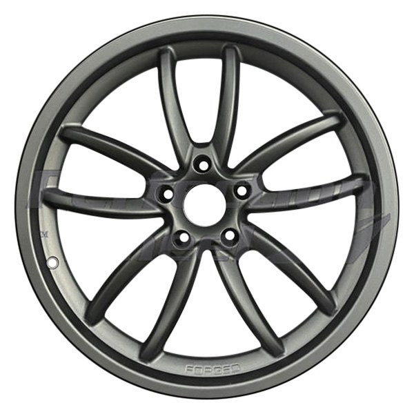 Perfection Wheel® - 19 x 8 5 V-Spoke Dark Charcoal Full Face Matte Clear Alloy Factory Wheel (Refinished)