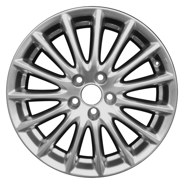 Perfection Wheel® - 18 x 8 15 I-Spoke Hyper Bright Smoked Silver Full Face Alloy Factory Wheel (Refinished)