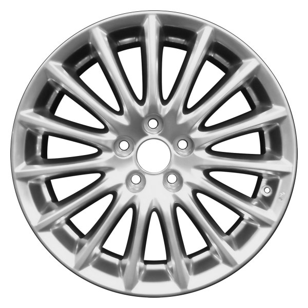 Perfection Wheel® - 18 x 8.5 15 I-Spoke Hyper Bright Smoked Silver Full Face Alloy Factory Wheel (Refinished)