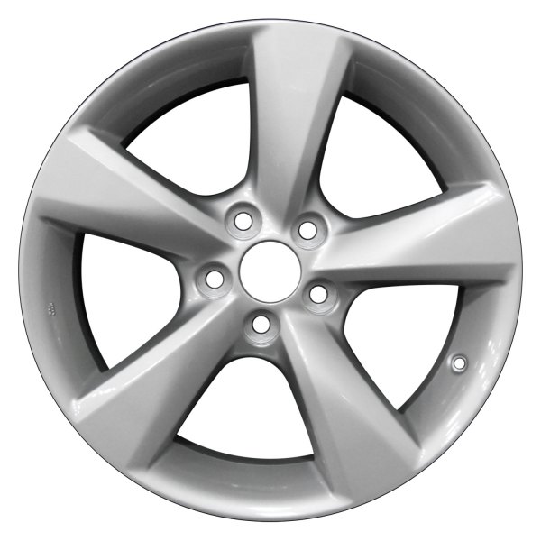 Perfection Wheel® - 18 x 7.5 5-Spoke Bright Fine Silver Full Face Alloy Factory Wheel (Refinished)