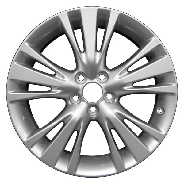 Perfection Wheel® - 19 x 7.5 Triple 5-Spoke Fine Bright Silver Full Face Alloy Factory Wheel (Refinished)