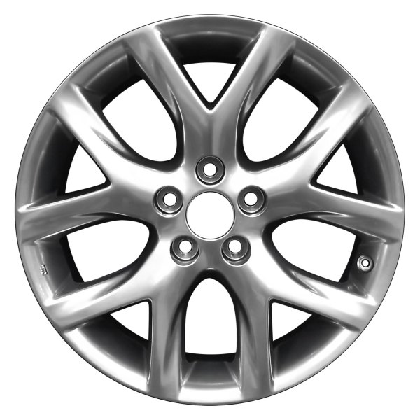 Perfection Wheel® - 18 x 7 5 Y-Spoke Hyper Bright Smoked Silver Full Face Alloy Factory Wheel (Refinished)