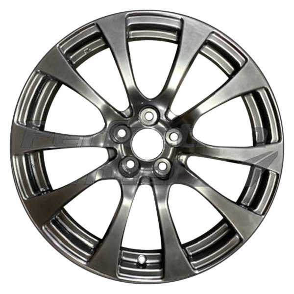 Perfection Wheel® - 19 x 9 10 I-Spoke Dark Hyper Silver Full Face Alloy Factory Wheel (Refinished)