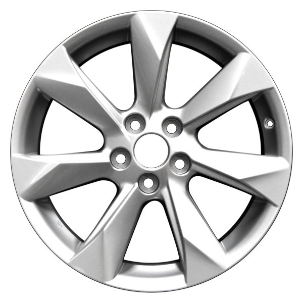 Perfection Wheel® - 18 x 8 7 Turbine-Spoke Fine Bright Silver Full Face Alloy Factory Wheel (Refinished)