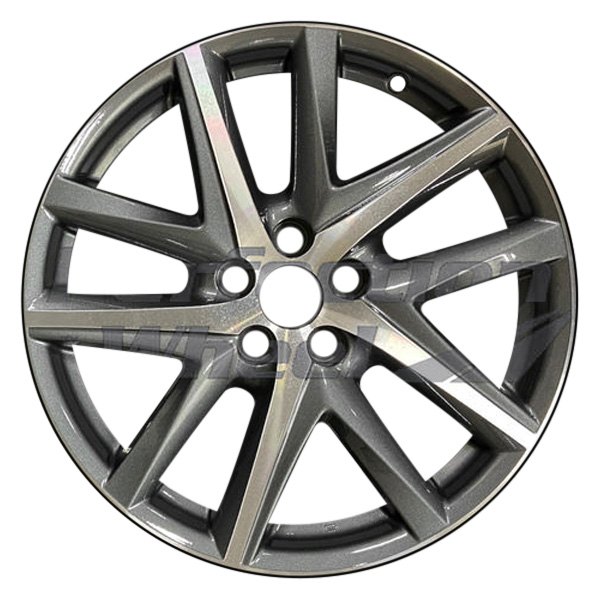 Perfection Wheel® - 19 x 9 5 V-Spoke Medium Charcoal Machined Alloy Factory Wheel (Refinished)