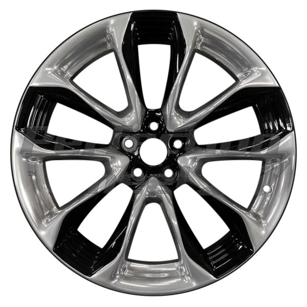 Perfection Wheel® - 21 x 8.5 5 V-Spoke Gloss Black Polished Alloy Factory Wheel (Refinished)