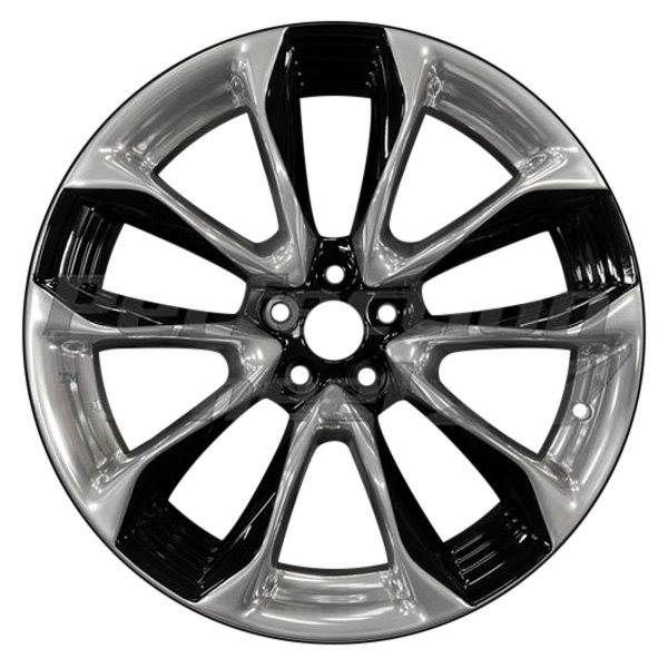 Perfection Wheel® WAO.74361FT.LB01.POL - 5 V-Spoke Gloss Black Polished ...