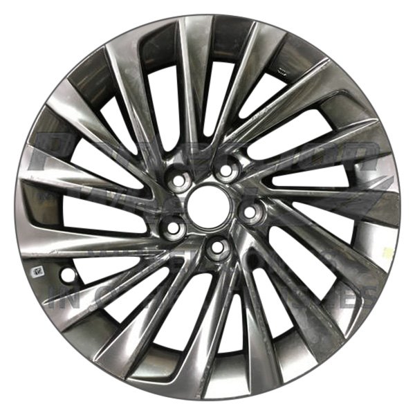 Perfection Wheel® - 18 x 8 15 Turbine-Spoke Hyper Bright Smoked Silver Full Face Alloy Factory Wheel (Refinished)