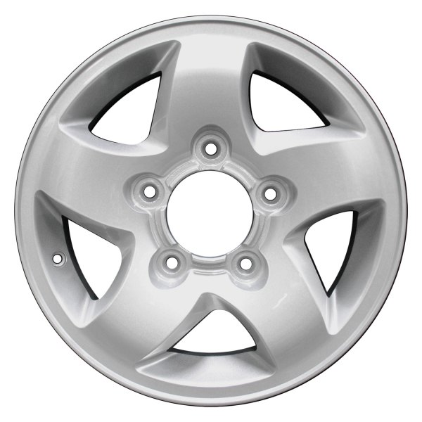 Perfection Wheel® - 15 x 6 5 Spiral-Spoke Sparkle Silver Full Face Alloy Factory Wheel (Refinished)
