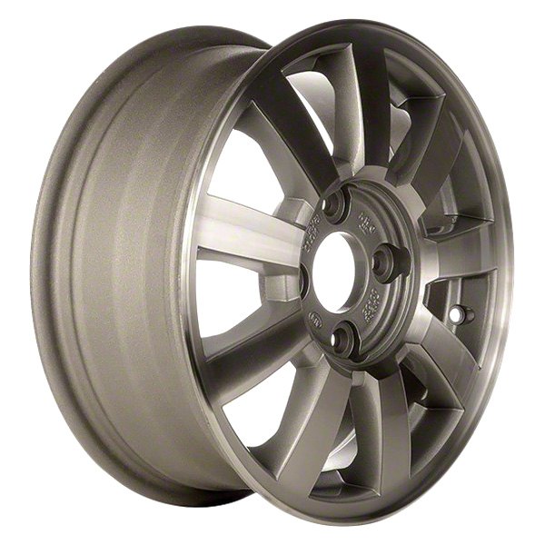 Perfection Wheel® - 15 x 6 9 I-Spoke Medium Sparkle Silver Machine Texture Alloy Factory Wheel (Refinished)