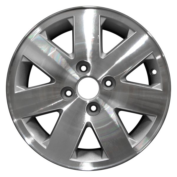 Perfection Wheel® - 14 x 5.5 7 I-Spoke Sparkle Silver Machine Texture Alloy Factory Wheel (Refinished)