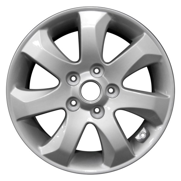 Perfection Wheel® - 16 x 6.5 7 Turbine-Spoke Bright Fine Silver Full Face Alloy Factory Wheel (Refinished)