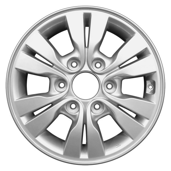 Perfection Wheel® - 16 x 6.5 6 V-Spoke Fine Bright Silver Full Face Alloy Factory Wheel (Refinished)