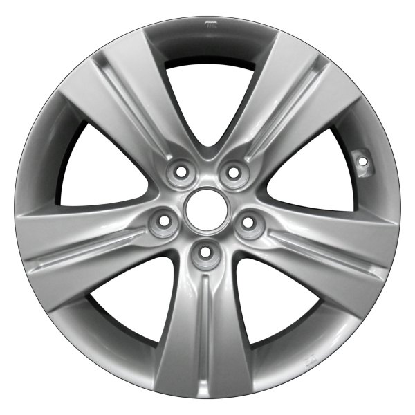 Perfection Wheel® - 17 x 6.5 5-Spoke Bright Medium Silver Full Face Alloy Factory Wheel (Refinished)
