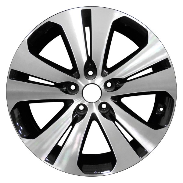 Perfection Wheel® - 18 x 7 Double 5-Spoke Black Machined Alloy Factory Wheel (Refinished)