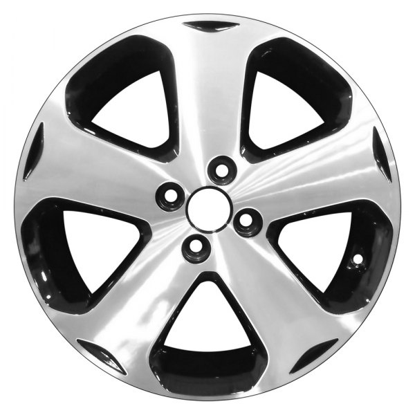 Perfection Wheel® - 17 x 6.5 5-Spoke Black Machined Alloy Factory Wheel (Refinished)