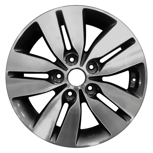 Perfection Wheel® - 16 x 6 Double 5-Spoke Dark Blueish Charcoal Machined Alloy Factory Wheel (Refinished)