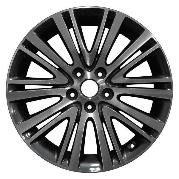Perfection Wheel® - 18 x 7.5 5 Double V-Spoke Carbon Gray Machined Alloy Factory Wheel (Refinished)