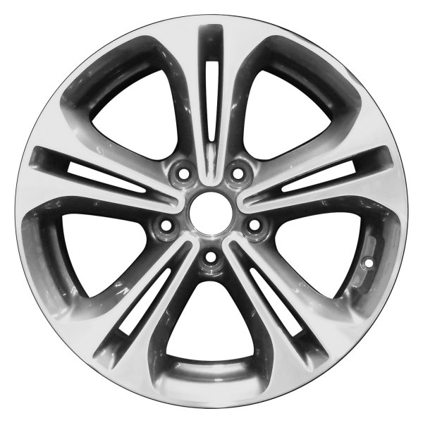 Perfection Wheel® - 17 x 7 Double 5-Spoke Carbon Gray Machined Alloy Factory Wheel (Refinished)