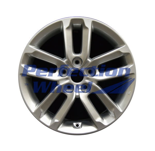Perfection Wheel® - 17 x 7 Double 5-Spoke Bright Metallic Silver Full Face Alloy Factory Wheel (Refinished)