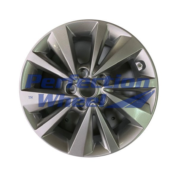 Perfection Wheel® - 17 x 6.5 5 V-Spoke Bright Metallic Silver Full Face Alloy Factory Wheel (Refinished)