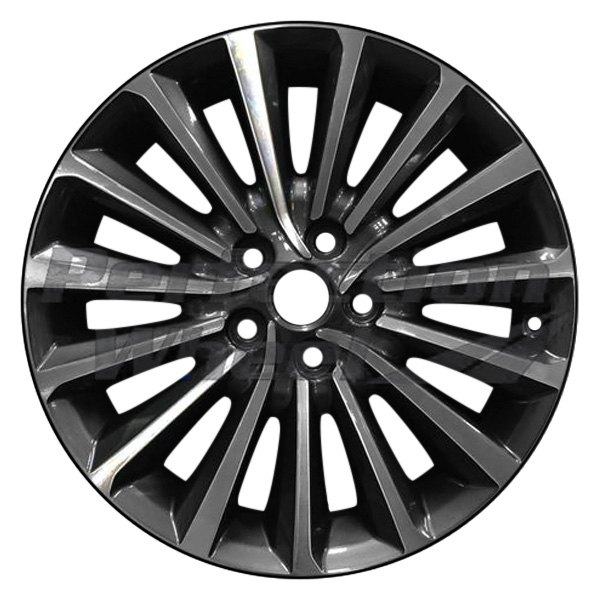 Perfection Wheel® - 18 x 7.5 15 I-Spoke Medium Charcoal Machined Alloy Factory Wheel (Refinished)