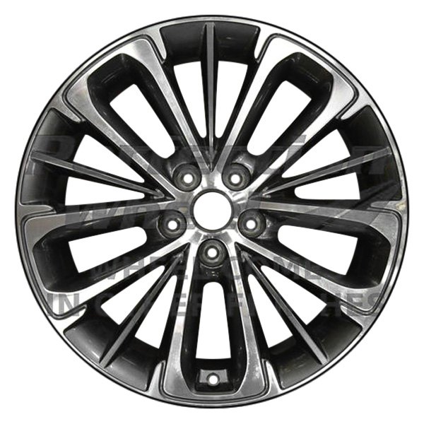 Perfection Wheel® - 19 x 9 10 Alternating-Spoke Dark Metalic Charcoal Machined Alloy Factory Wheel (Refinished)