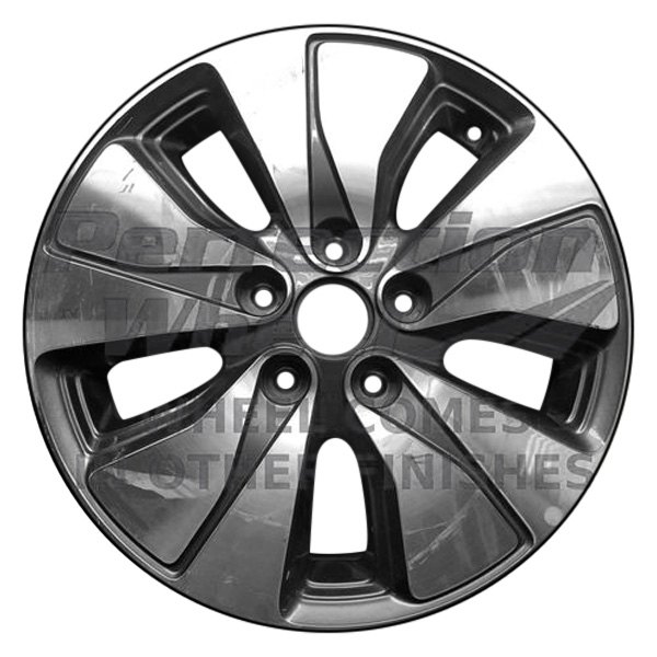 Perfection Wheel® - 16 x 6.5 5-Slot Gray Charcoal Machined Alloy Factory Wheel (Refinished)